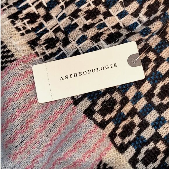 Anthropologie Avery Pencil Skirt Cashmere Wool Knit Embroidered Midi New $198 S - Picture 9 of 13